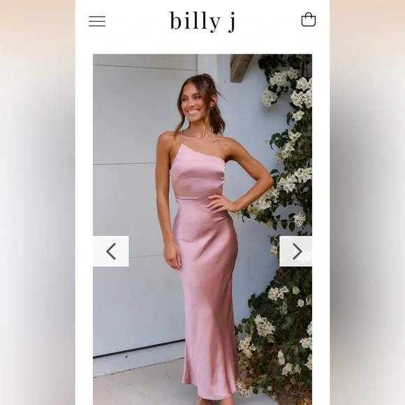billy j dusty pink dress Eden One Shoulder Tie Front Maxi Dress - Dusty Pink - Buy Women's Dresses main image 0